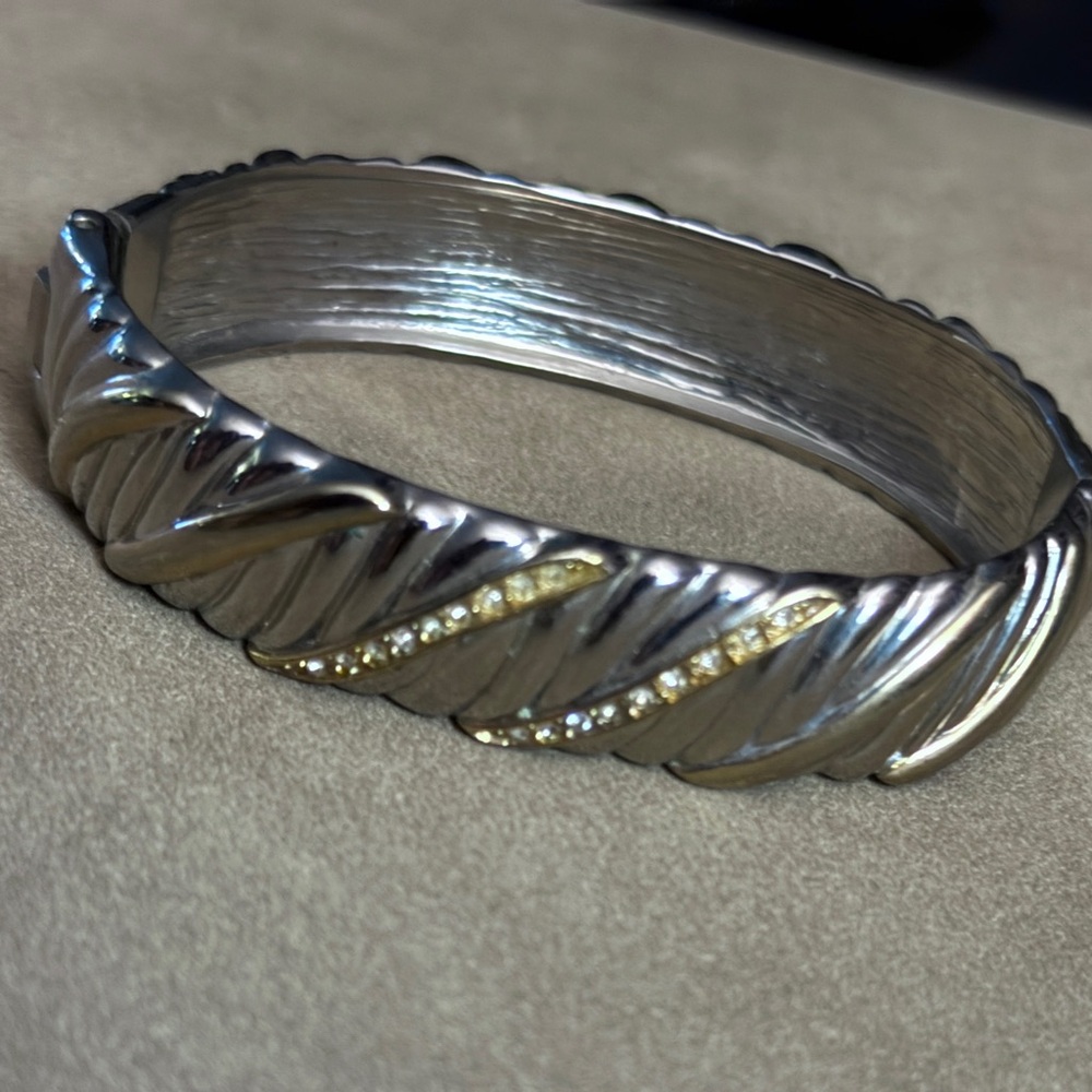 Elegant Silver and Gold Women's Bracelet
